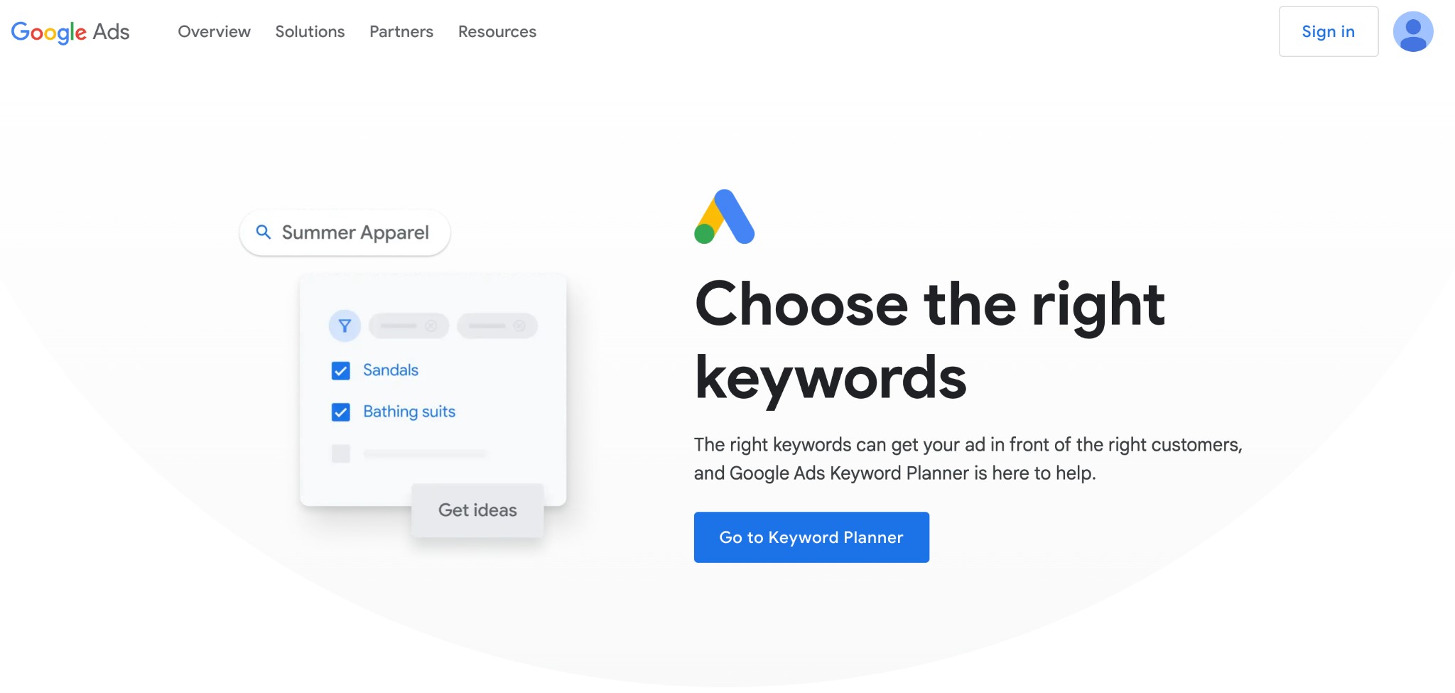 Google Keyword Planner